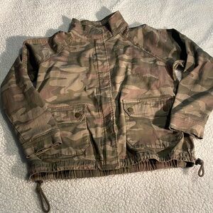 Wit & Wisdom Print Stretch Cotton Camo Jacket Women’s Large